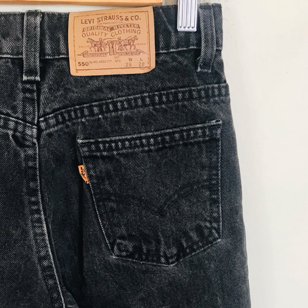Vintage Levi’s Blank Orange Tab 550 Student Jeans 26 x 28.